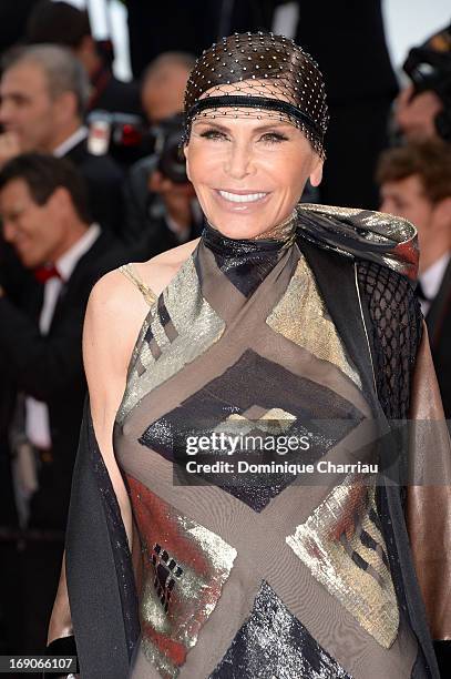 Mouna Ayoub attends the Premiere of 'Inside Llewyn Davis' during the 66th Annual Cannes Film Festival at Palais des Festivals on May 19, 2013 in...