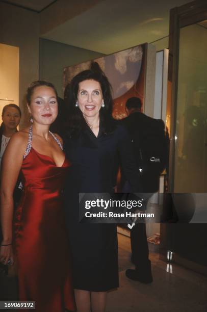 Veronica Hearst with daughter Fabiola Beracasa at the 'Christian Dior 47th Watch Launch', a charity event to benefit New York's children, New York...