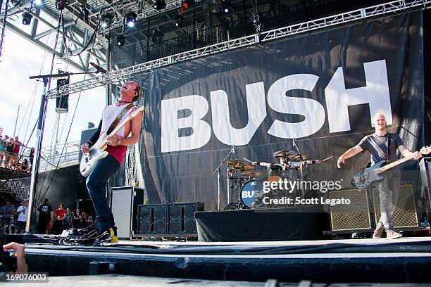 Gavin Rossdale of Bush performs during 2013 Rock On The Range at Columbus Crew Stadium on May 19, 2013 in Columbus, Ohio.