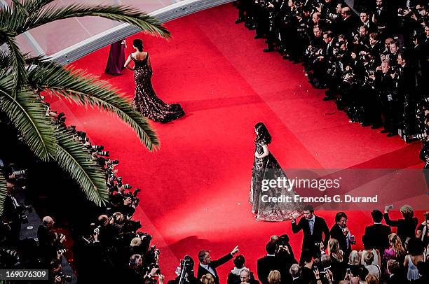 Aishwarya Rai Bachchan attends the 'Inside Llewyn Davis' Premiere during the 66th Annual Cannes Film Festival at Palais des Festivals on May 19, 2013...