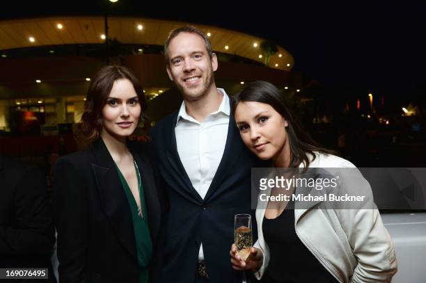 Spela Vrhovnik, Ben Dohnanyi, Christina Angel attend the Glacier Films launch party hosted by Hayden C and Michael Saylor aboard the Yacht Harle on...