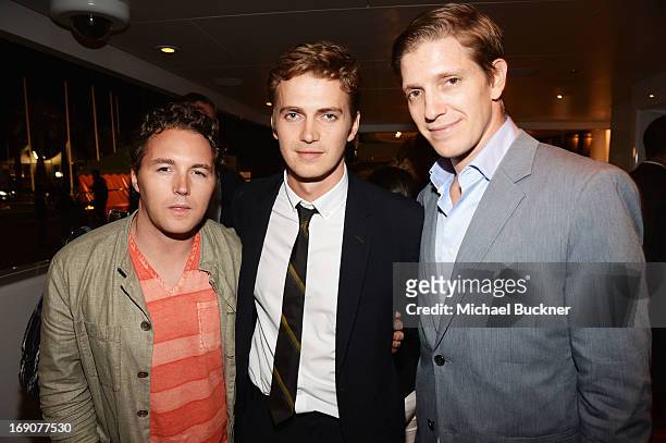 Hayden Christensen and Tove Christensen attend the Glacier Films launch party hosted by Hayden C and Michael Saylor aboard the Yacht Harle on May 19,...