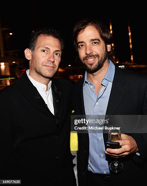 Guest attend the Glacier Films launch party hosted by Hayden C and Michael Saylor aboard the Yacht Harle on May 19, 2013 in Cannes, France.