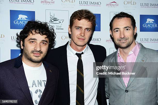 Actor Hayden Christensen and guests attend the Glacier Films launch party hosted by Hayden C and Michael Saylor aboard the Yacht Harle on May 19,...