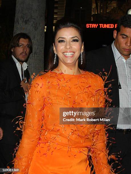 Eva Longoria at Nikki beach club during the 66th Annual Cannes Film Festival on May 19, 2013 in Cannes, France.