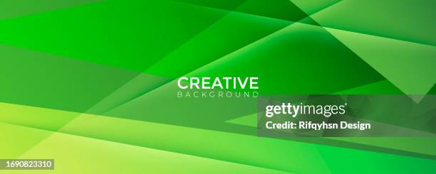 modern green papercut abstract background. abstract design template for brochures, flyers, magazine, business card, branding, banners, headers, book covers, notebooks background vector - rainbow triangle background stock illustrations