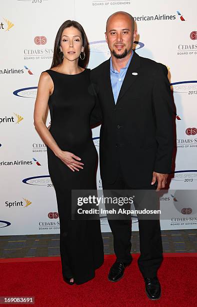 Choreographer Cris Judd and Kelly A. Wolfe attend the 28th Anniversary Sports Spectacular Gala at the Hyatt Regency Century Plaza on May 19, 2013 in...