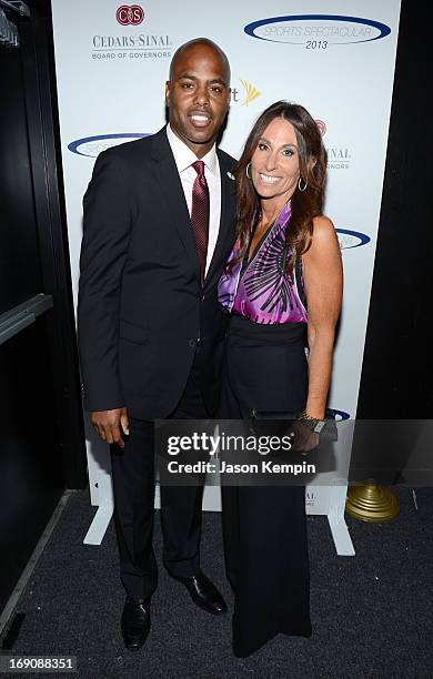 Personality and show host Kevin Frazier and Executive of Sports Spectacular Beth Moskowitz attend the 28th Anniversary Sports Spectacular Gala at the...