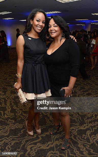 Tiffany Diamond and guest attend the 28th Anniversary Sports Spectacular Gala at the Hyatt Regency Century Plaza on May 19, 2013 in Century City,...