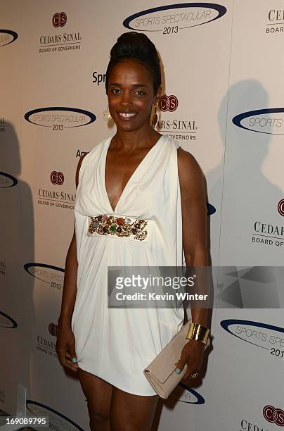 Olympian Jackie Edwards attends the 28th Anniversary Sports Spectacular Gala at the Hyatt Regency Century Plaza on May 19, 2013 in Century City,...