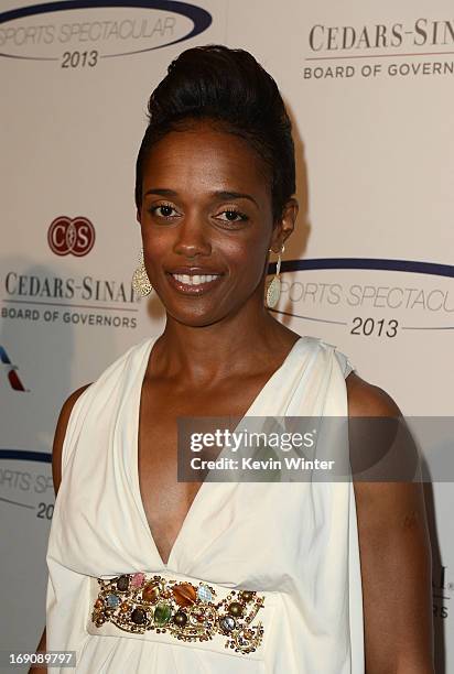 Olympian Jackie Edwards attends the 28th Anniversary Sports Spectacular Gala at the Hyatt Regency Century Plaza on May 19, 2013 in Century City,...