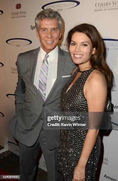 Professional Ring Announcer Michael Buffer and guest attend the 28th Anniversary Sports Spectacular Gala at the Hyatt Regency Century Plaza on May...