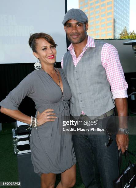Nicole Ari Parker and Boris Kodjoe attend BET's "Real Husbands of Hollywood" Wrap Dinner at Xen Lounge on May 19, 2013 in Los Angeles, California.
