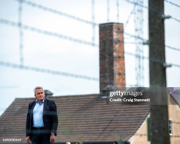 Dr Jens-Christian Wagner Foundation Director of Buchenwald and Mittelbau-Dora Memorial Foundation stands infront of the crematorium at Buchenwald...
