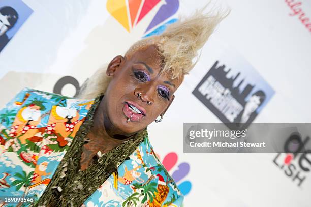 Former NBA player Dennis Rodman attends the "All Star Celebrity Apprentice" Finale at Cipriani 42nd Street on May 19, 2013 in New York City.