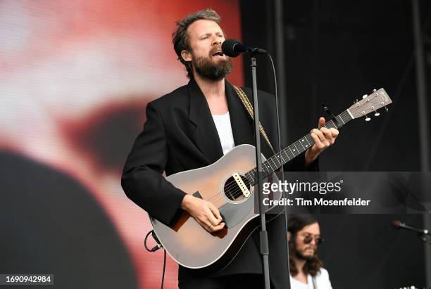 Father John Misty performs during the 2023 Outside Lands Music festival at Golden Gate Park on August 12, 2023 in San Francisco, California.