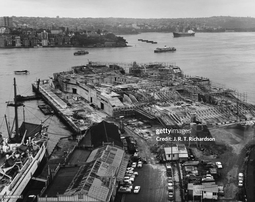 Sydney Opera House Construction Site, Sydney, NSW, Australia