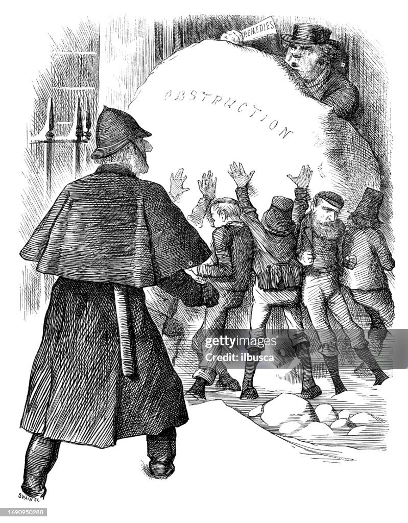 British satire caricature comic cartoon illustration