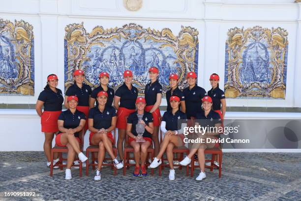 The United States team pose for their team picture Megan Khang, Lexi Thompson, Stacy Lewis , Danielle Kang Ally Ewing and Lilia Vu, Allisen Corpuz,...