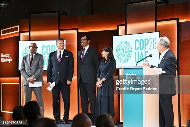 Executive Secretary of the United Nations Framework Convention on Climate Change Simon Stiell, Vice-President of the European Commission Maros...