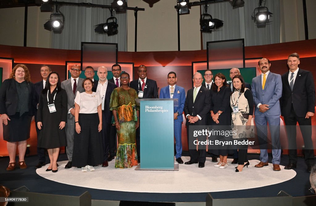 COP28 President-Designate Dr. Sultan Ahmed Al Jaber And UN Special Envoy Michael R. Bloomberg Announce COP28 Local Climate Action Summit At COP28 In Dubai In December Alongside Local Leaders