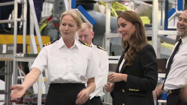 GBR: The Princess Of Wales Visits Royal Naval Air Station Yeovilton