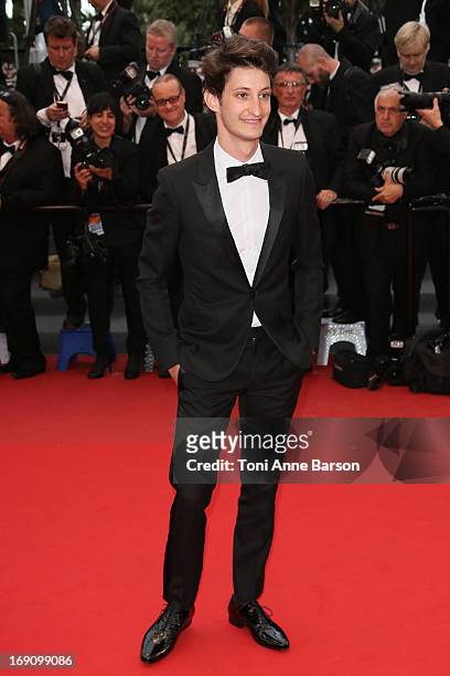Pierre Niney attends the Premiere of 'Inside Llewyn Davis' at The 66th Annual Cannes Film Festival on May 19, 2013 in Cannes, France.