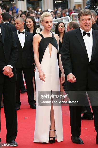 Carey Mulligan attends the Premiere of 'Inside Llewyn Davis' at The 66th Annual Cannes Film Festival on May 19, 2013 in Cannes, France.
