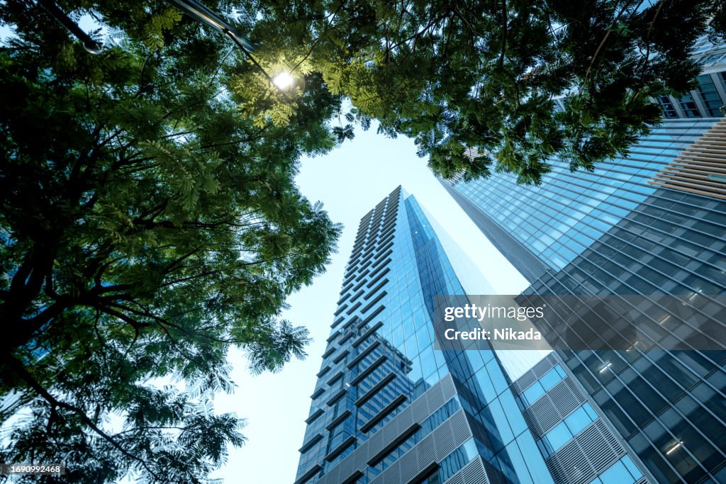 Modernes zentrales Geschäftsviertel