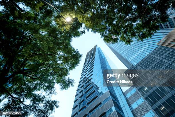 modern central business district - makati stock pictures, royalty-free photos & images