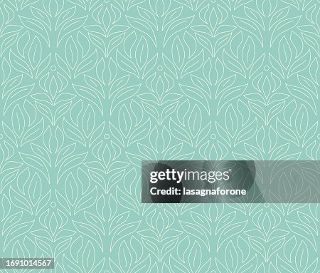Seamless Luxury Foliate Vector Pattern Seamless Luxury Foliate Vector Pattern