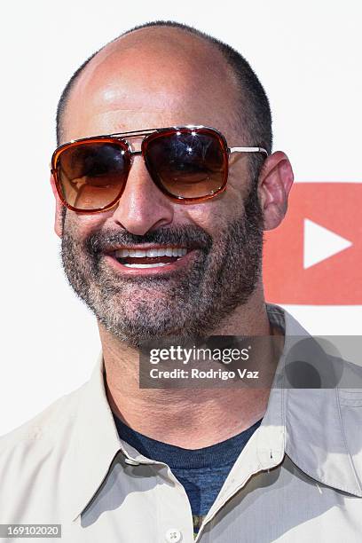 Comedian Brody Stevens arrives at the YouTube Comedy Week Presents "The Big Live Comedy Show" at Culver Studios on May 19, 2013 in Culver City,...