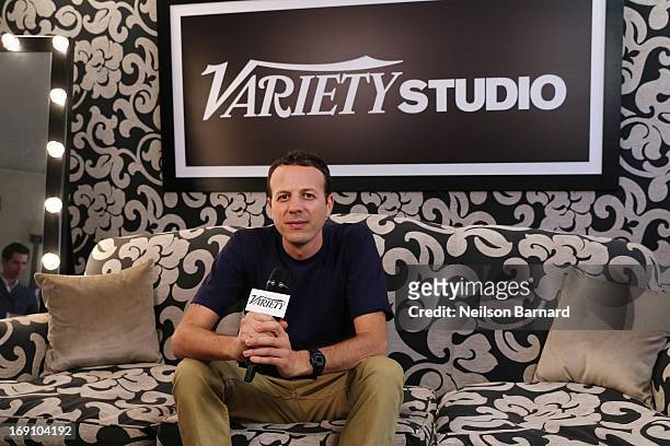 Director Amat Escalante attends the Variety Studio at Chivas House on May 20, 2013 in Cannes, France.
