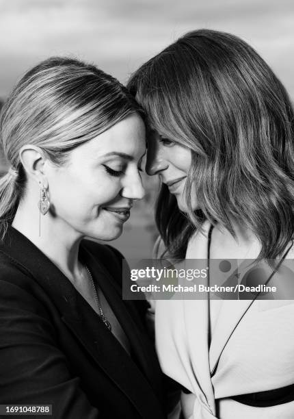 Magalie Lépine Blondeau and Monia Chokri of ‘The Nature of Love’ pose for a portrait at the 76th Cannes Film Festival on May 20, 2023 in Cannes,...