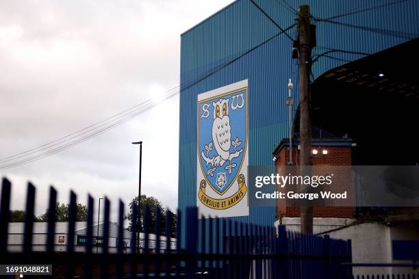 General view outside the stadium prior to the Sky Bet Championship match between Sheffield Wednesday and Middlesbrough at Hillsborough on September...