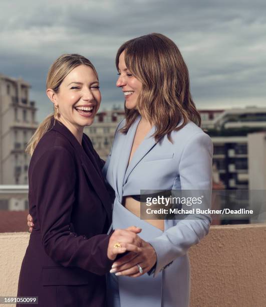 Magalie Lépine Blondeau and Monia Chokri of ‘The Nature of Love’ pose for a portrait at the 76th Cannes Film Festival on May 20, 2023 in Cannes,...