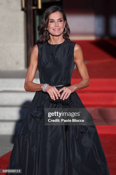 Queen Letizia of Spain attends the opening of the 2023/2034 season of the Royal Theatre on September 19, 2023 in Madrid, Spain.
