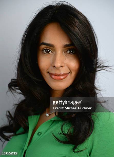 Actress Mallika Sherawat poses for a portrait at the Variety Studio at Chivas House on May 20, 2013 in Cannes, France.