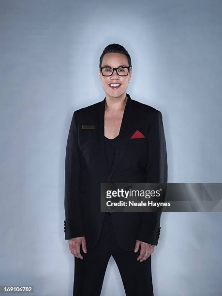 Tv presenter & fashion consultant Gok Wan is ph0tographed for Channel 4 publicity on August 28, 2012 in London, England.