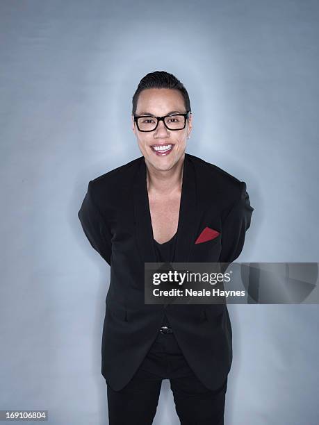 Tv presenter & fashion consultant Gok Wan is ph0tographed for Channel 4 publicity on August 28, 2012 in London, England.