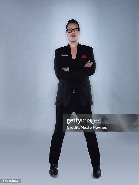 Tv presenter & fashion consultant Gok Wan is ph0tographed for Channel 4 publicity on August 28, 2012 in London, England.