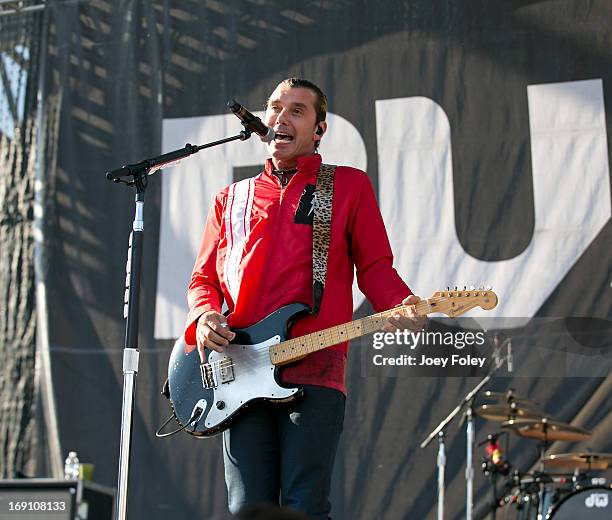 Gavin Rossdale of BUSH performs during 2013 Rock On The Range at Columbus Crew Stadium on May 19, 2013 in Columbus, Ohio.