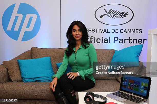 Actress Mallika Sherawat attends the Variety Studio at Chivas House on May 20, 2013 in Cannes, France.