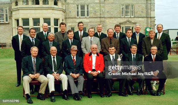 Front row seated left to right - Jack Nicklaus of the USA, Roberto de Vicenzo of Argentina, Sam Snead of the USA, Sir Michael Bonallack Paul Lawrie...