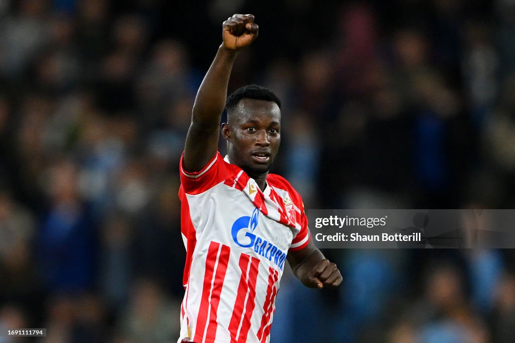 Osman Bukari of FK Crvena zvezda celebrates after scoring the team's  News Photo - Getty Images