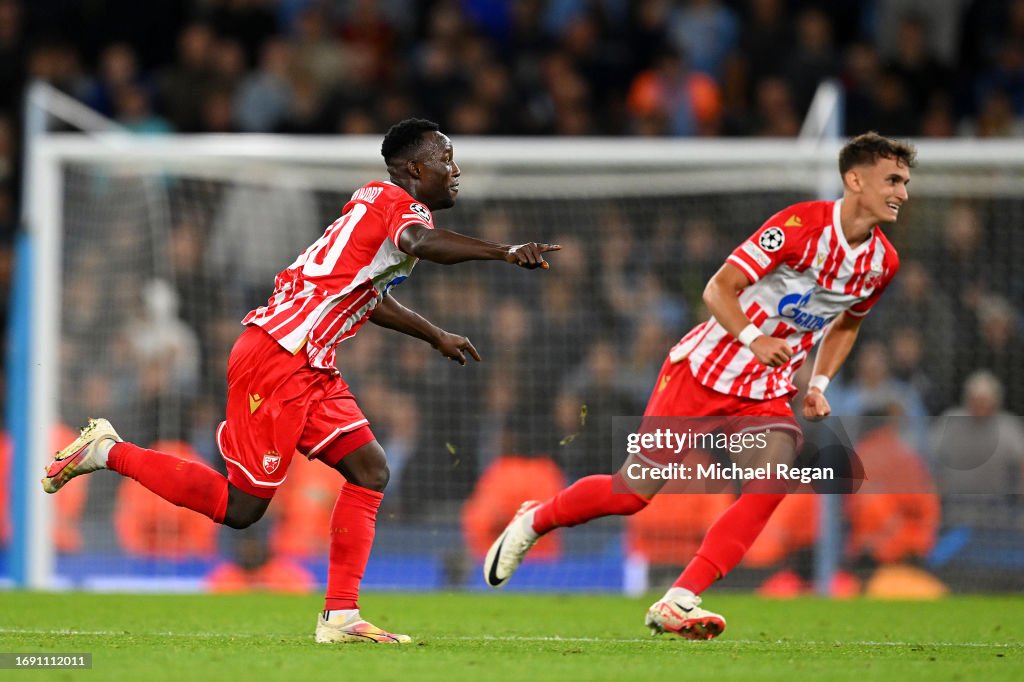 Osman Bukari of FK Crvena zvezda celebrates after scoring the team's  News Photo - Getty Images