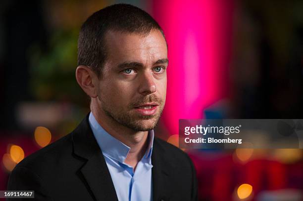 Jack Dorsey, chairman and co-founder of Twitter Inc., speaks during a Bloomberg West Television interview in San Francisco, California, U.S., on...