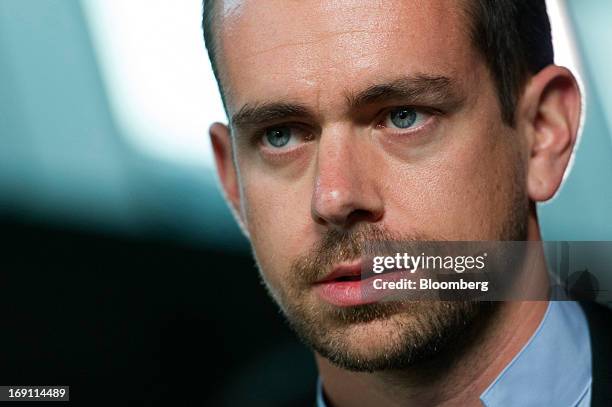 Jack Dorsey, chairman and co-founder of Twitter Inc., speaks during a Bloomberg West Television interview in San Francisco, California, U.S., on...