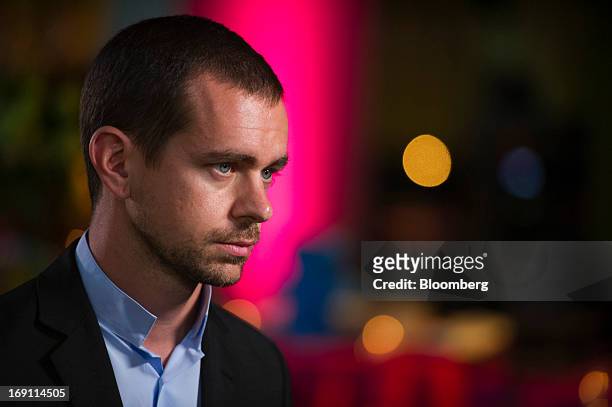 Jack Dorsey, chairman and co-founder of Twitter Inc., speaks during a Bloomberg West Television interview in San Francisco, California, U.S., on...