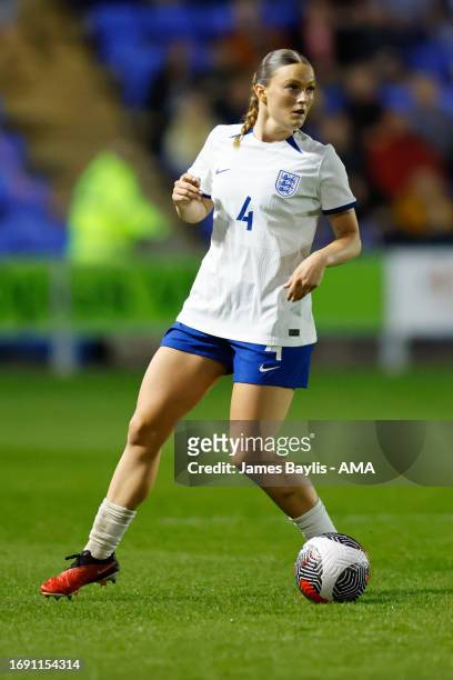 Ruby Mace of England Women U23 during the Women's International Friendly between England Women U23 and Belgium U23 at The Croud Meadow on September...